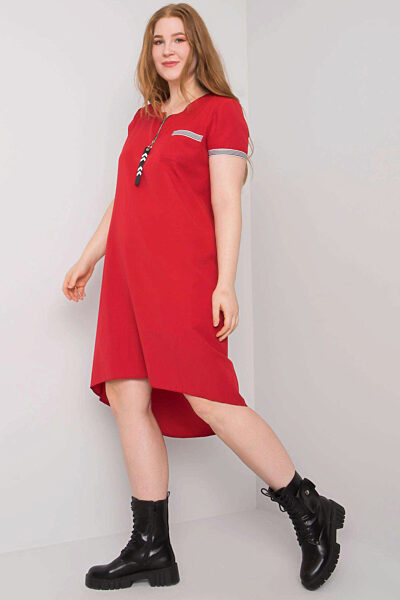 Červené volnočasové šaty Viana