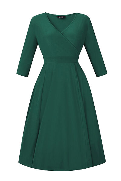 Lahvově zelené šaty Lady V London Lyra
