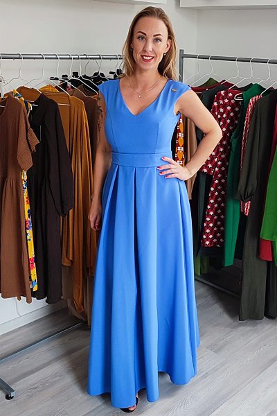 Modré společenské šaty A&A Collection