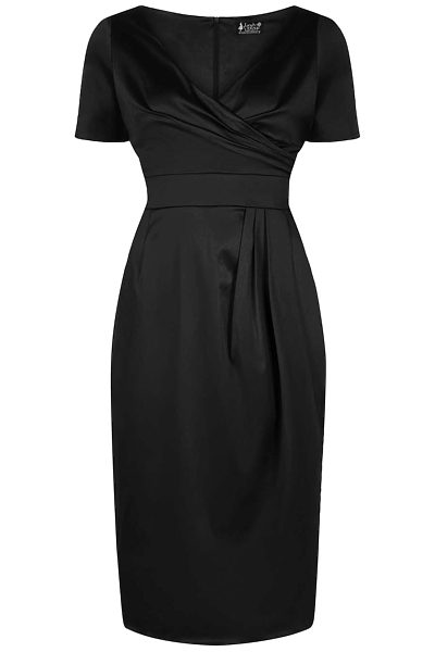 Černé pouzdrové šaty Lady V London Loretta