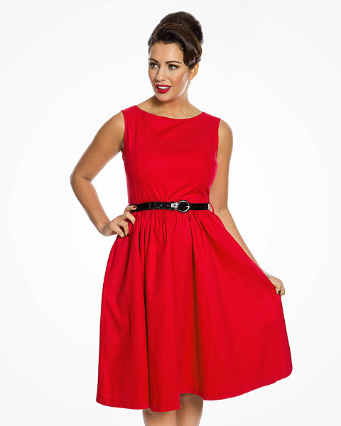Červené šaty Lindy Bop Audrey