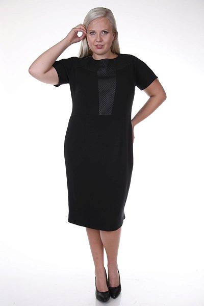 Elegantní černé šaty s kovovými zipy Melinda