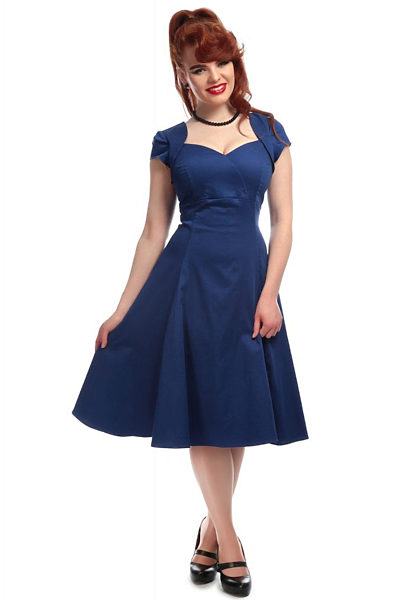 Kobaltové šaty Collectif Regina