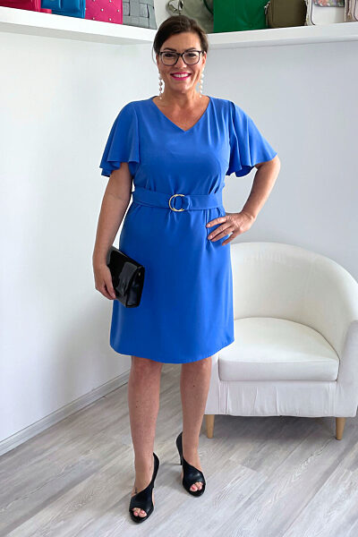 Modré společenské šaty Bellezza