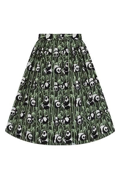 Zelená sukně s pandami Lady V London Alba