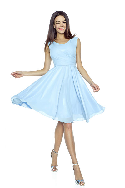 Světle modré šaty Kartes Paola