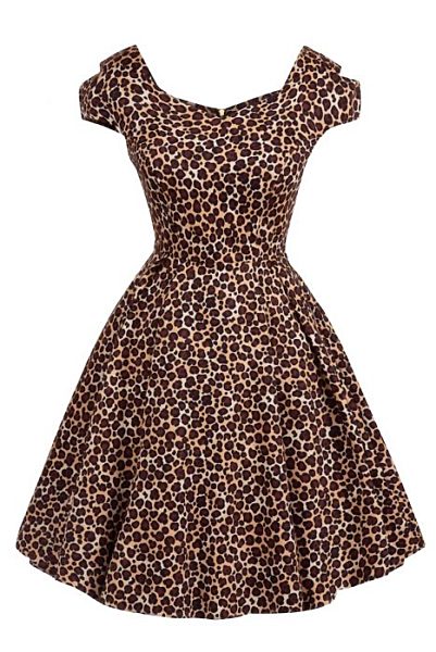 Leopardí šaty Lady V London Bardot