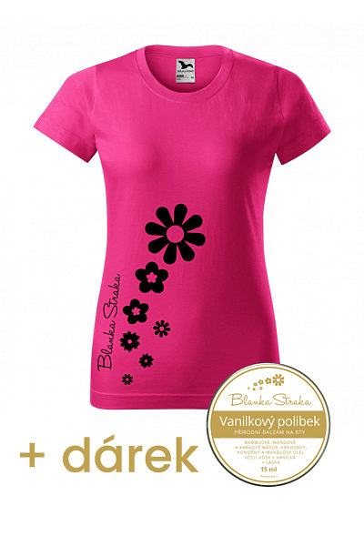 Růžové dámské tričko Blanka Straka s dárkem
