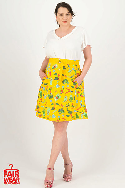 Žlutá sukně s motivem zahrady Blutsgeschwister