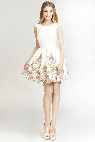 Společenské šaty s květy Betty M Passage